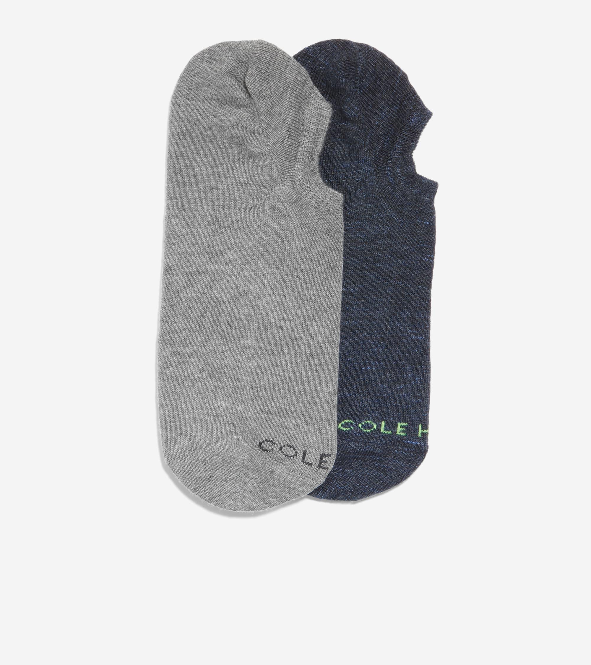 Cole Haan Mens 2 Pair Liner Socks - Blue Size OSFA Product Image