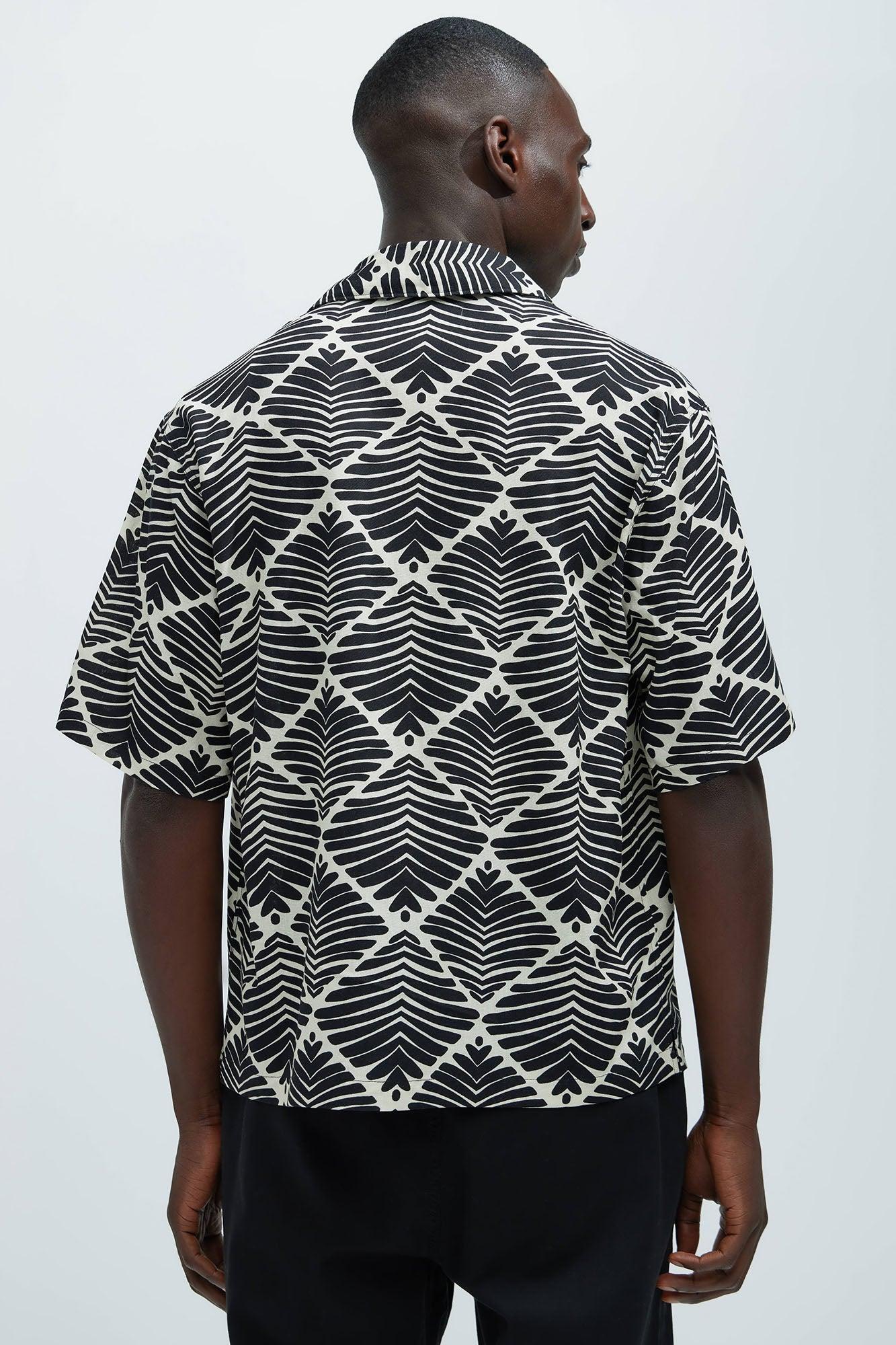 Elias Linen Shirt - Black/combo Product Image