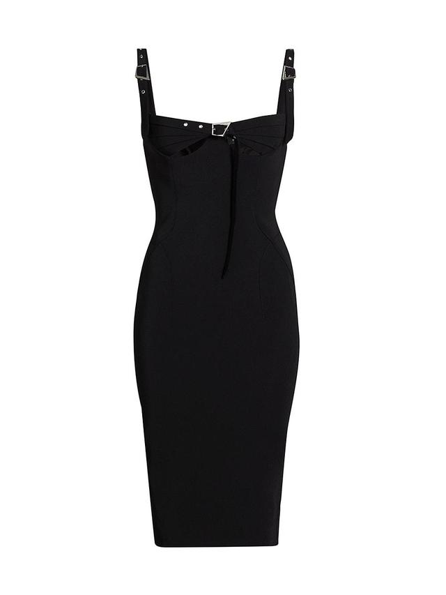 Womens Bustier Cut-Out Sheath Dress Product Image