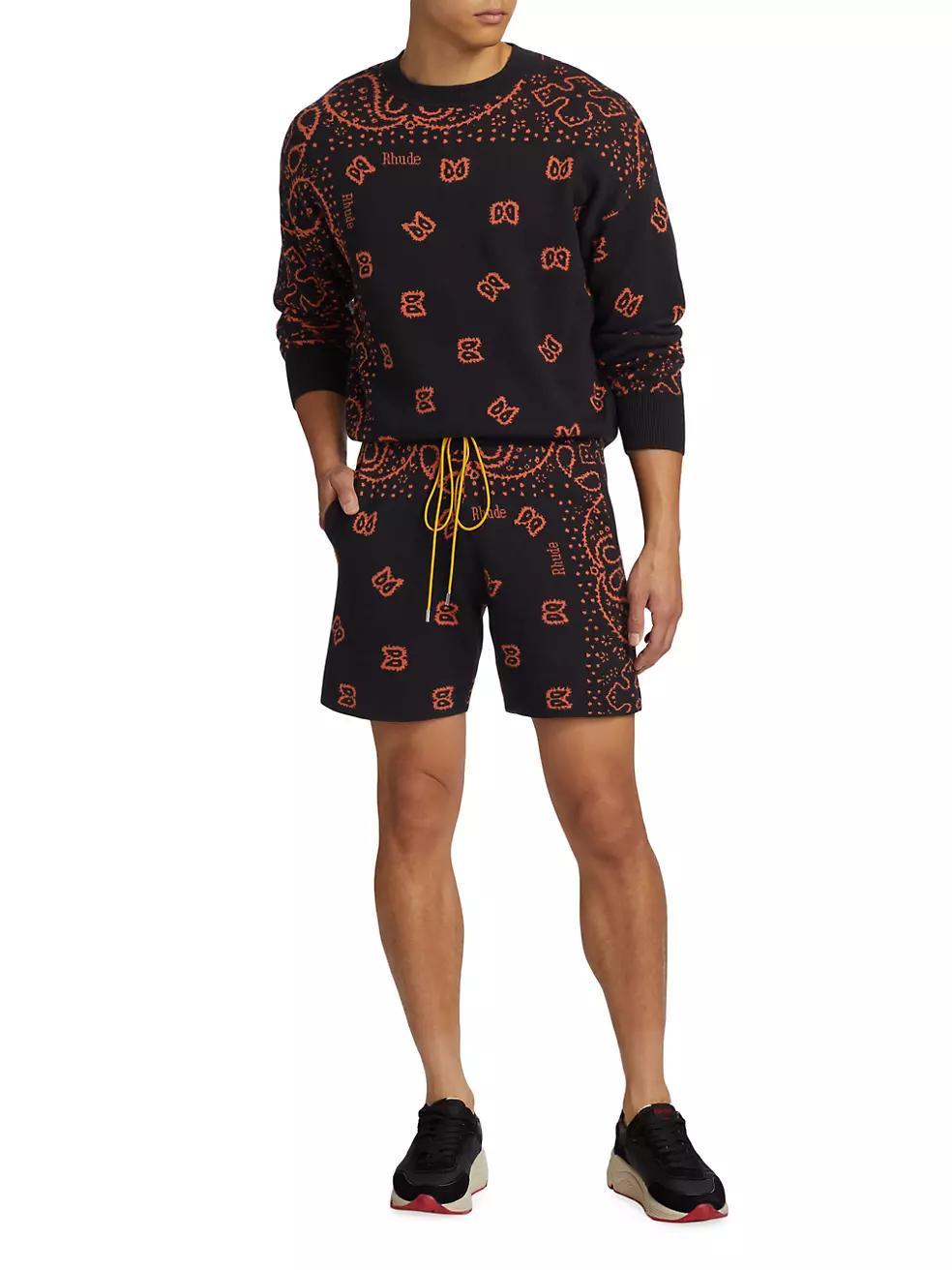 Bandana Knit Shorts Product Image