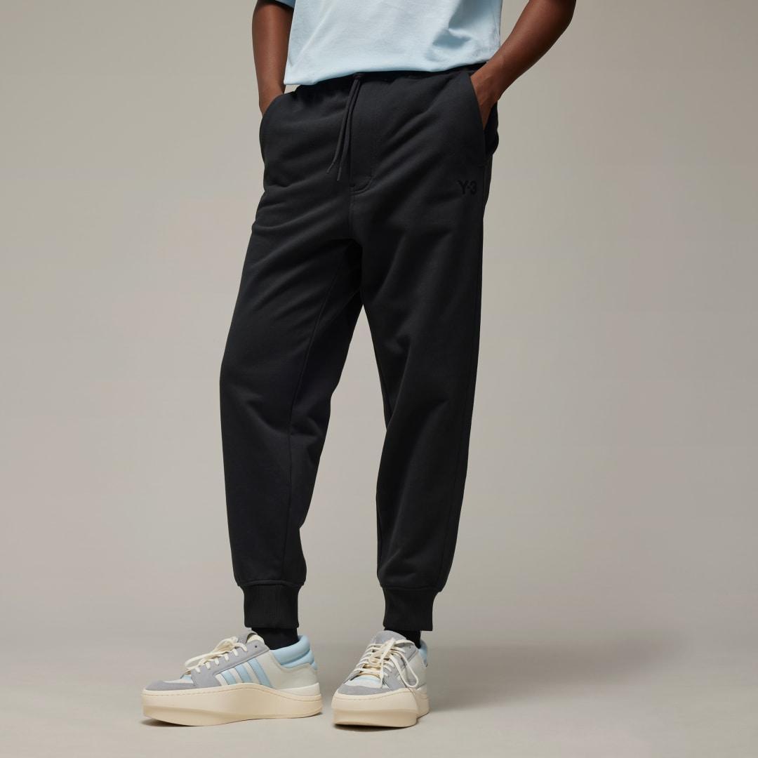 adidas Y-3 French Terry Cuffed Pants Black XS Mens Product Image