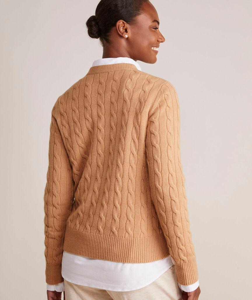 Cashmere Classic Cable Crewneck Sweater Product Image