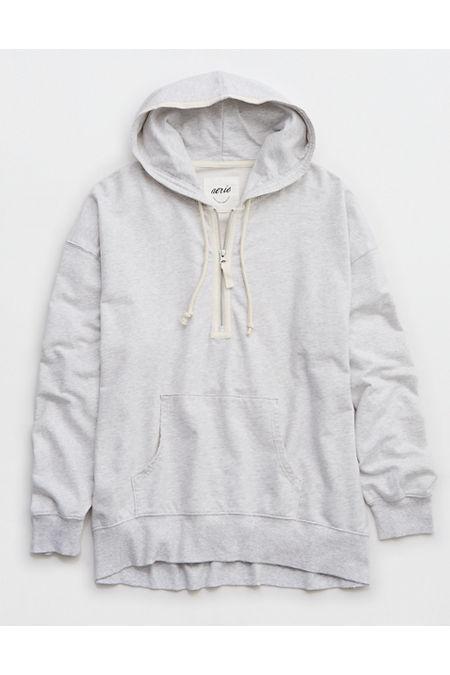 Aerie Oversized Quarter Zip Hoodie Women's Product Image