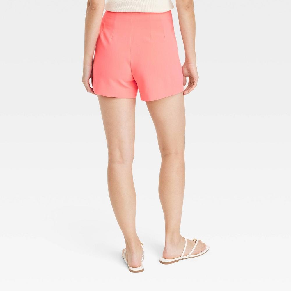 Womens High-Rise Tailored Shorts - A New Day 12 Product Image