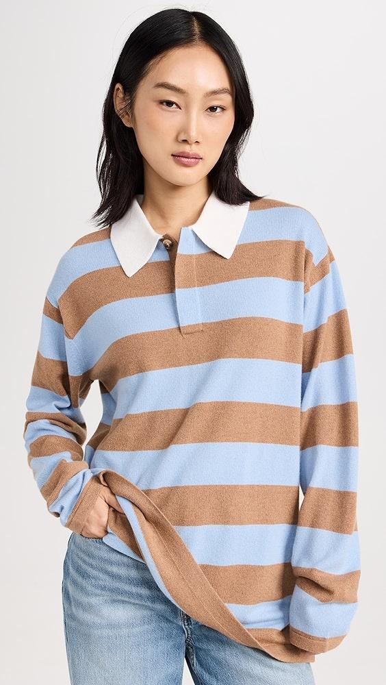 Guest in Residence Striped Cashmere Rugby Pullover | Shopbop Product Image