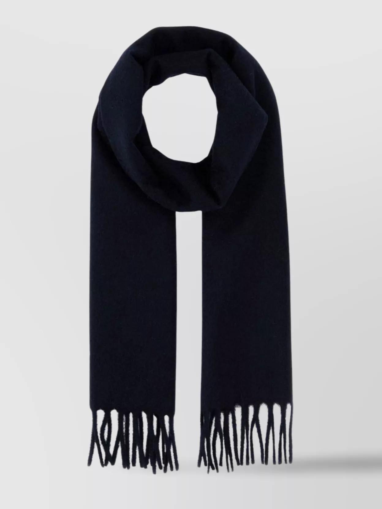 Fringed Hem Twilight Scarf In Black Product Image