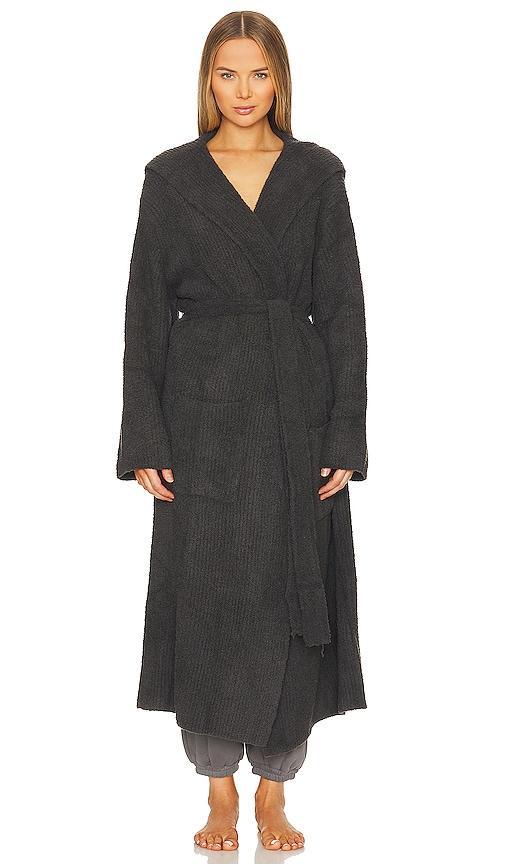 Barefoot Dreams Cozychic Solid Ribbed Hooded Lounge Cozy Robe Product Image