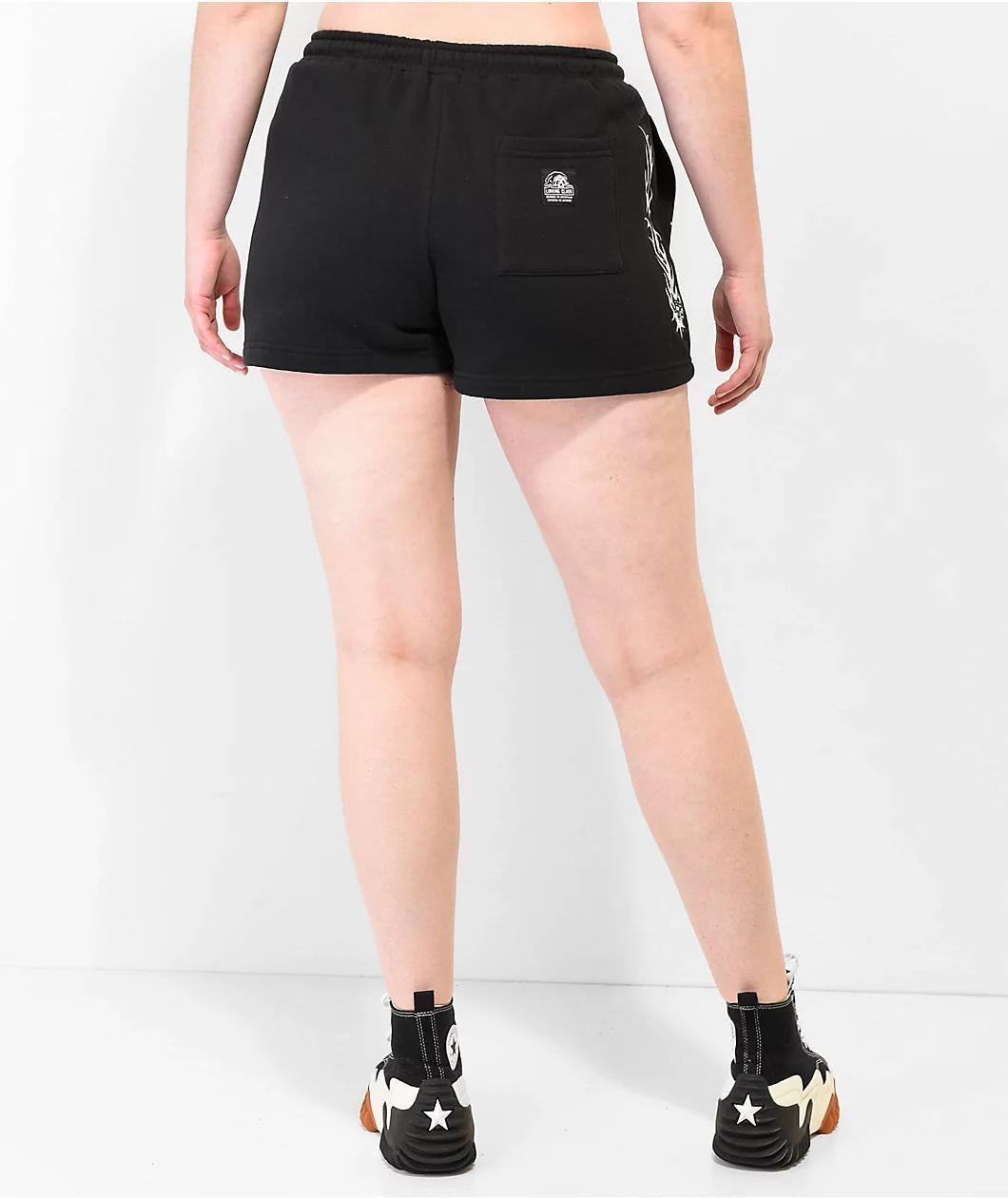 Lurking Class by Sketchy Tank Flame Black Sweat Shorts Product Image