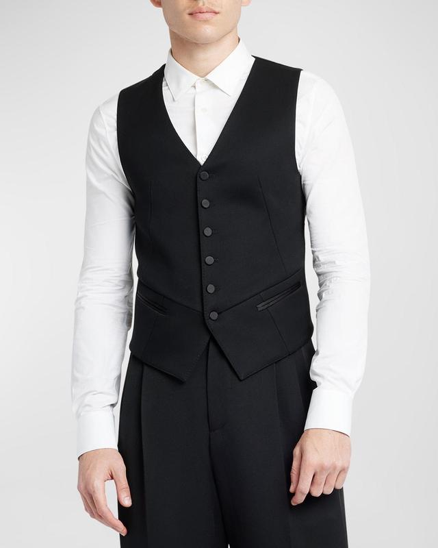 Mens Tailored Wool Vest Product Image