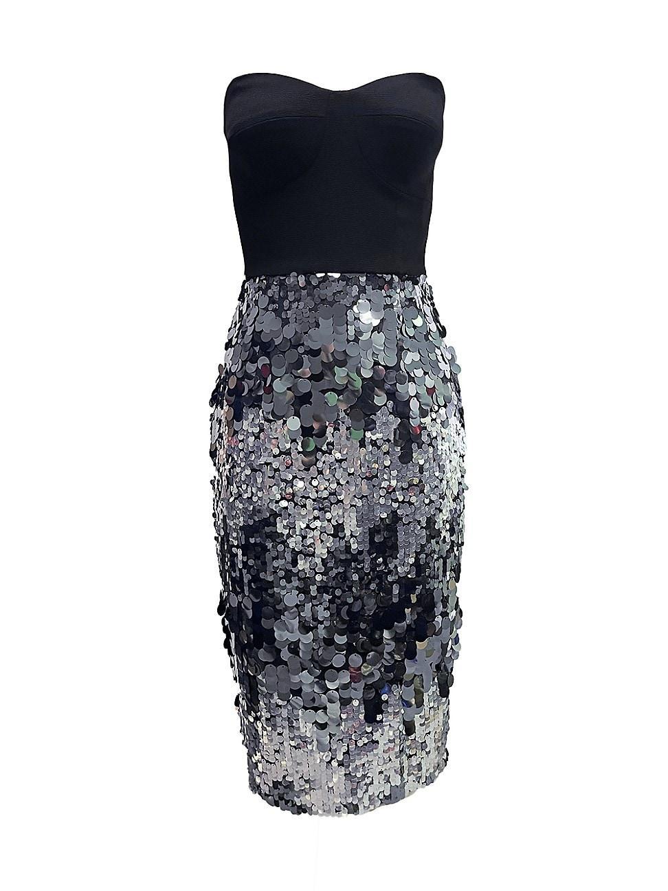 Dress the Population Robin Sequin Strapless Dress Product Image