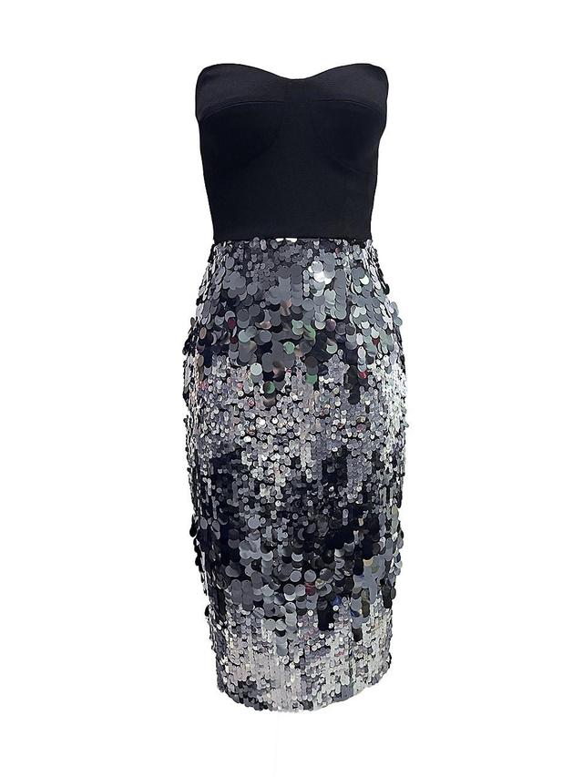 Dress the Population Robin Sequin Strapless Dress Product Image