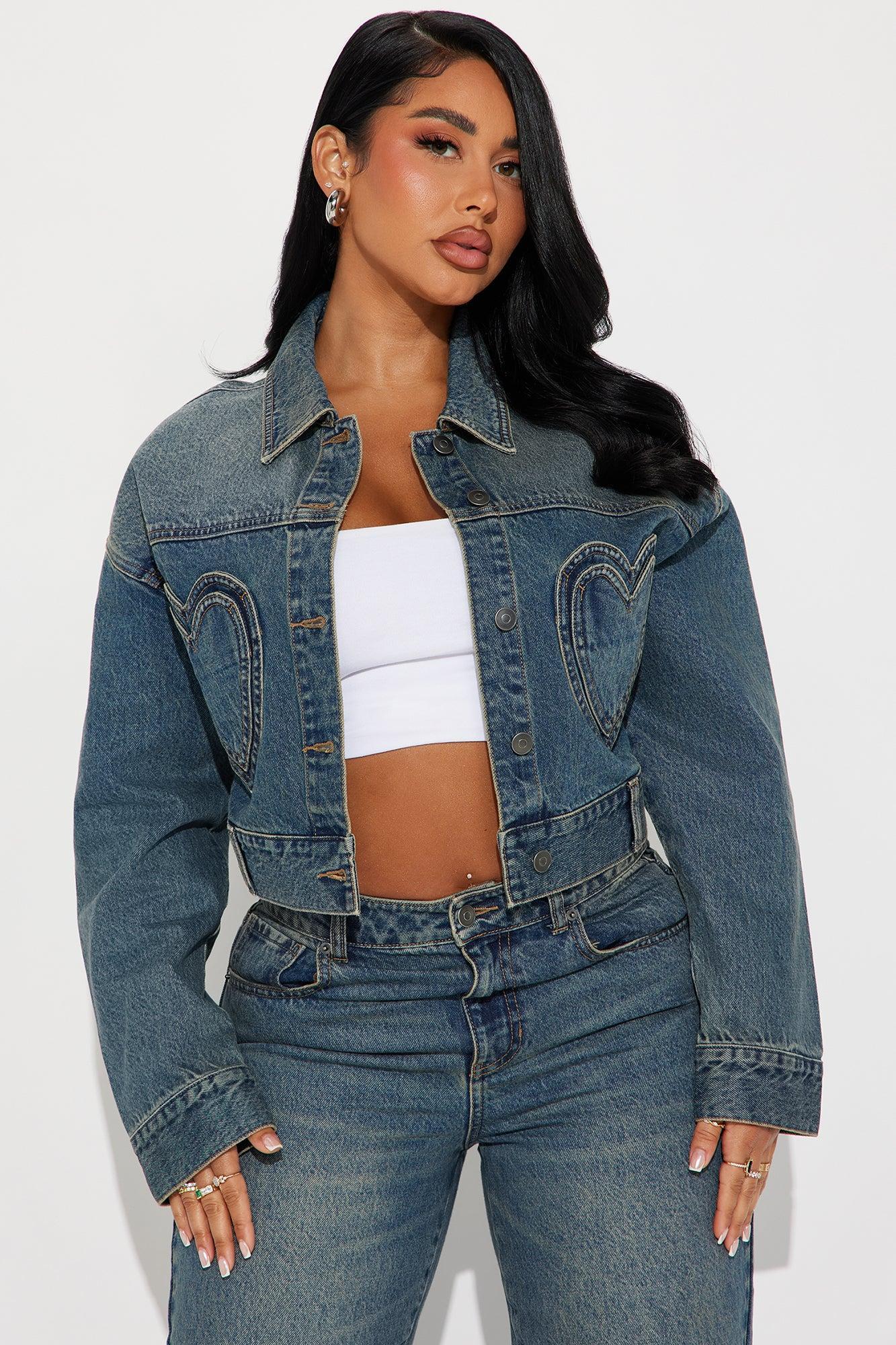 Match Made In Heaven Denim Jacket - Dark Wash Product Image