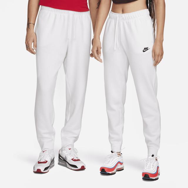 Nike Womens Nike NSW Club Fleece MR Pants - Womens Black/White Product Image