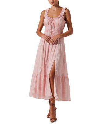 Astr the Label Womens Alamea Crinkle-Pleat Dress Product Image