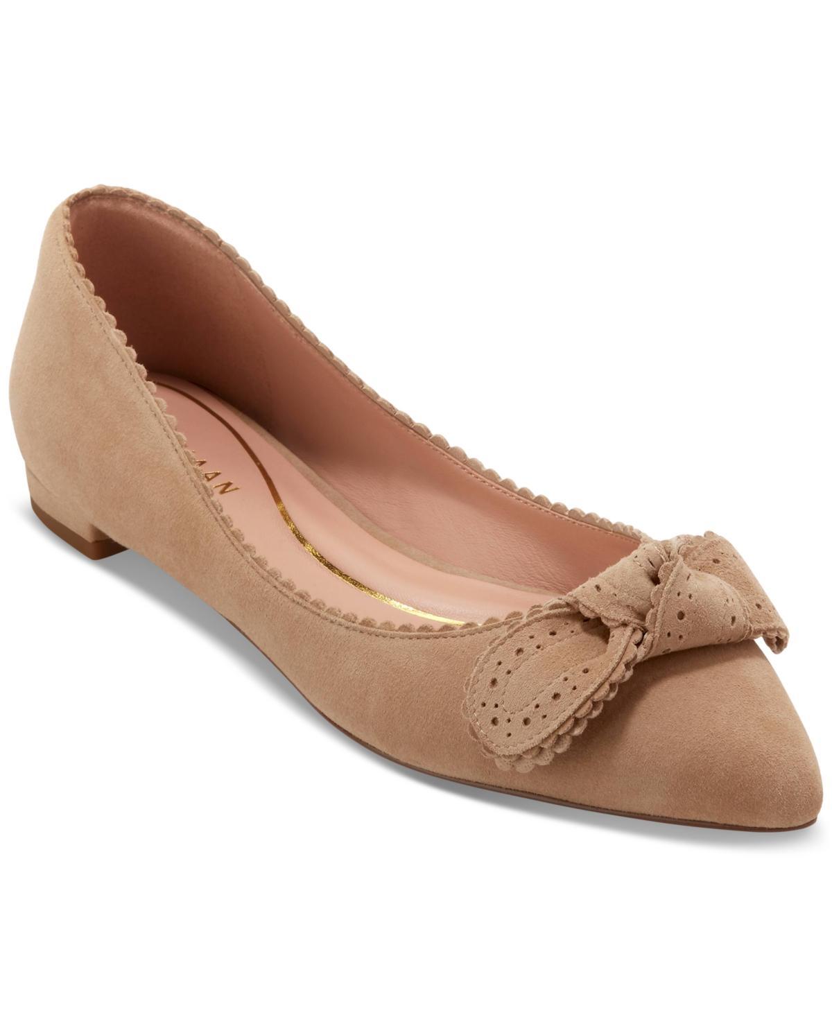 Cole Haan Womens Bellport Bow Skimmer Flats Product Image