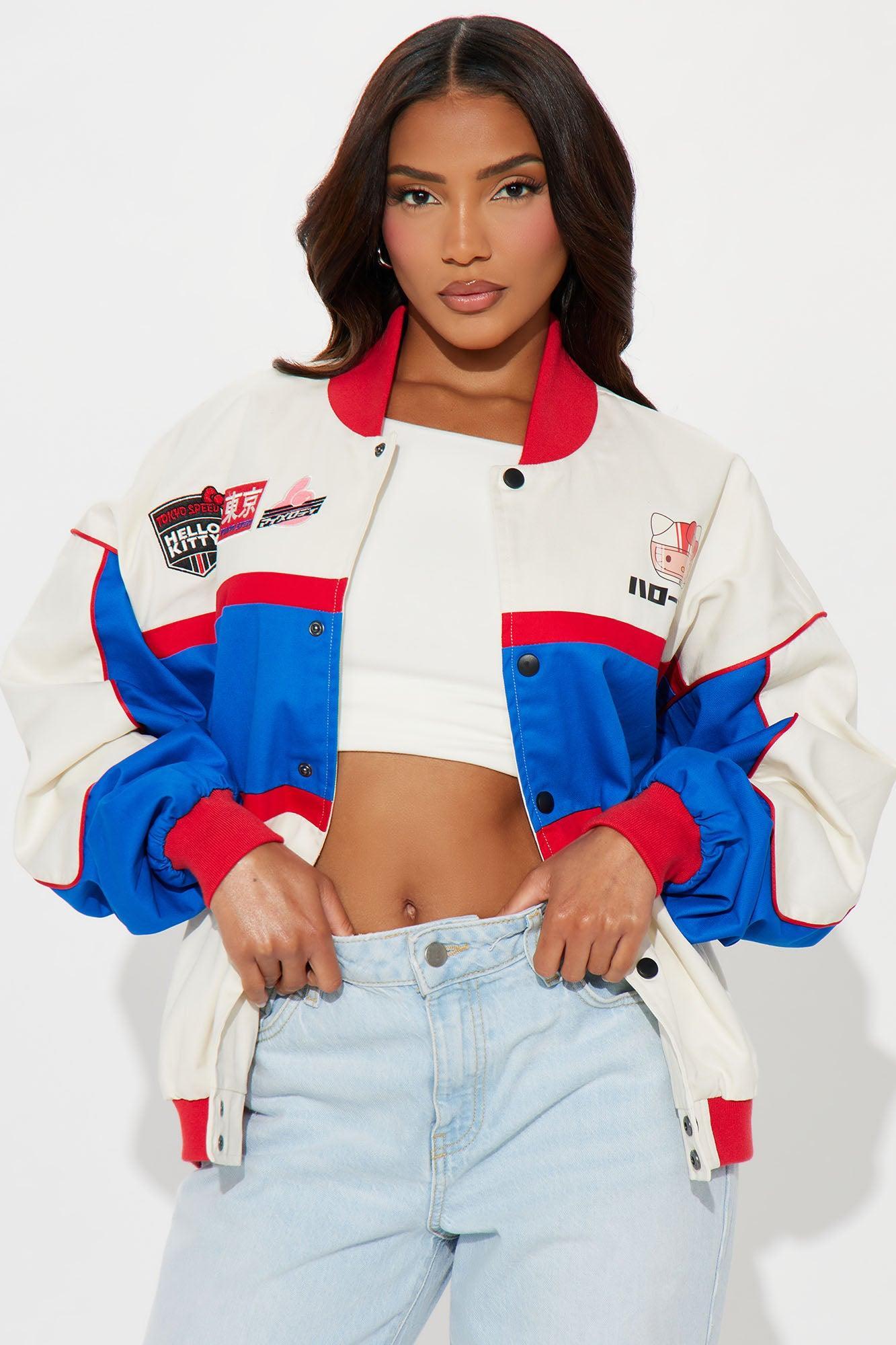 Hello Kitty F1 Bomber Jacket - Cream Product Image