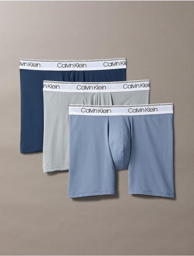 Calvin Klein Mens Cotton Classics 3 Pk. Crewneck T Shirts 3 Pk. Micro Stretch Solid Boxer Briefs Product Image