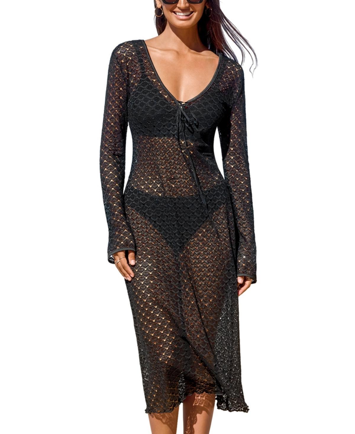 Cupshe Womens Crochet Beach Cover-Up Dress Product Image