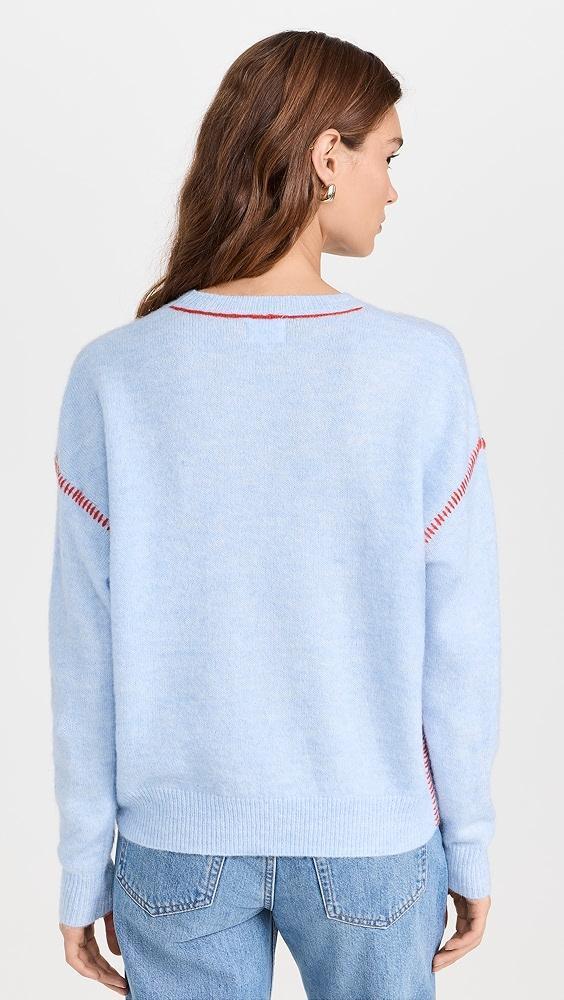 SUNDRY Baseball Stitch Crew Neck Sweater | Shopbop Product Image