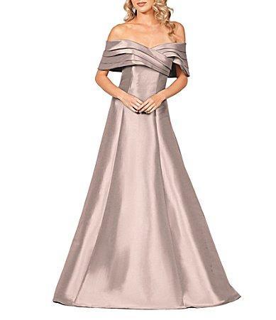 Terani Couture Pleated Off-the-Shoulder A Product Image