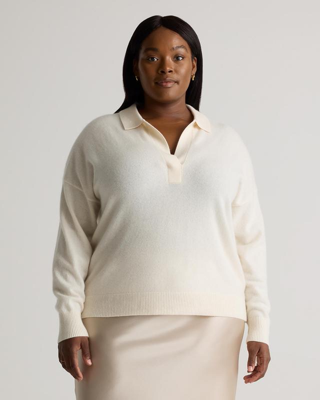 Mongolian Cashmere Polo Sweater Product Image