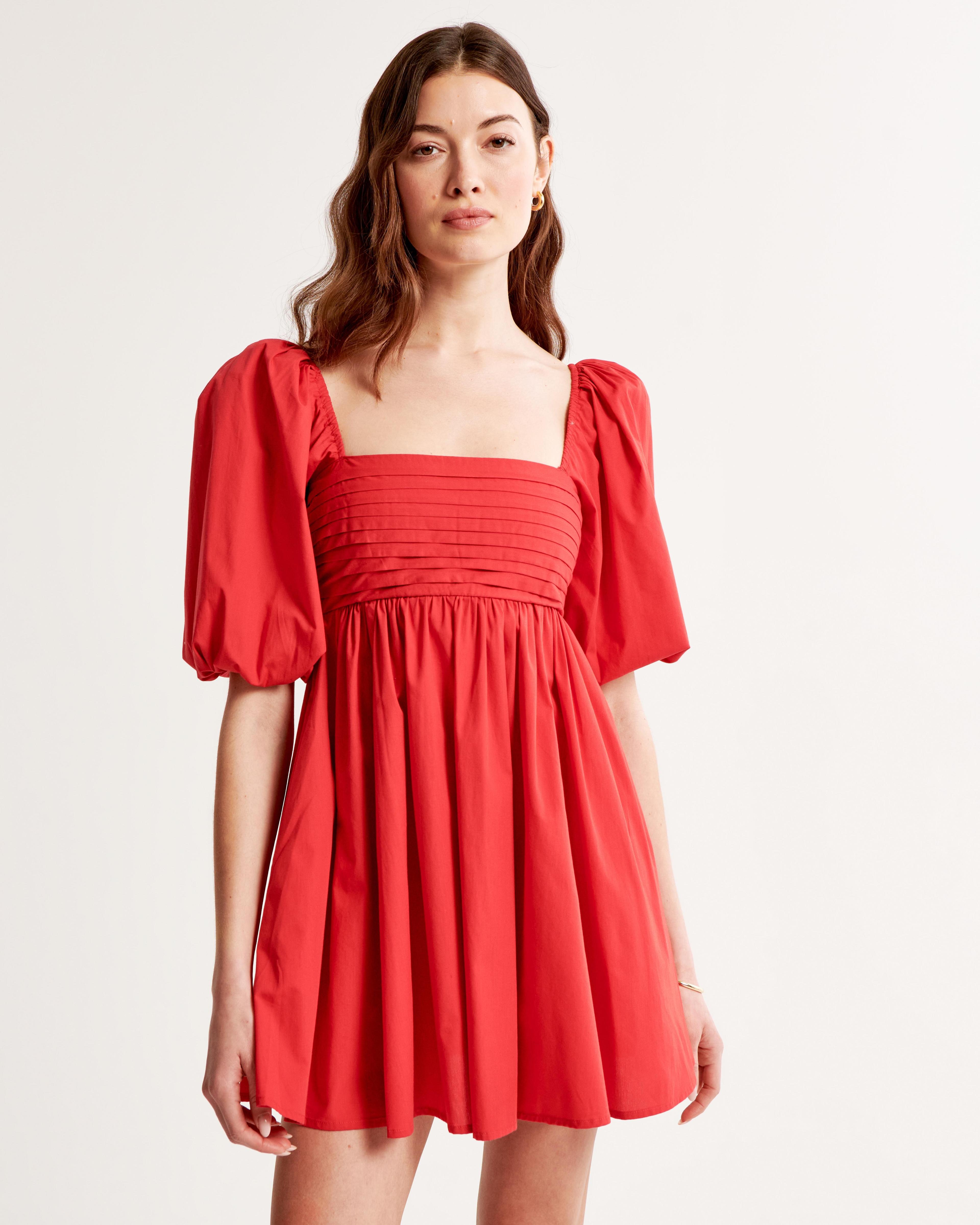 Emerson Poplin Puff Sleeve Mini Dress Product Image