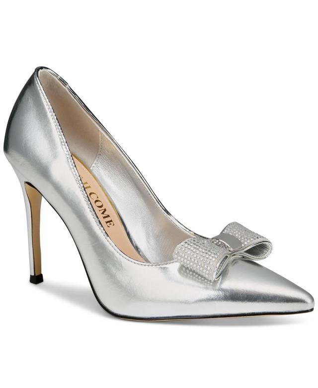 Things Ii Come Womens Soho Luxurious Crystal Double Bow Pumps Product Image