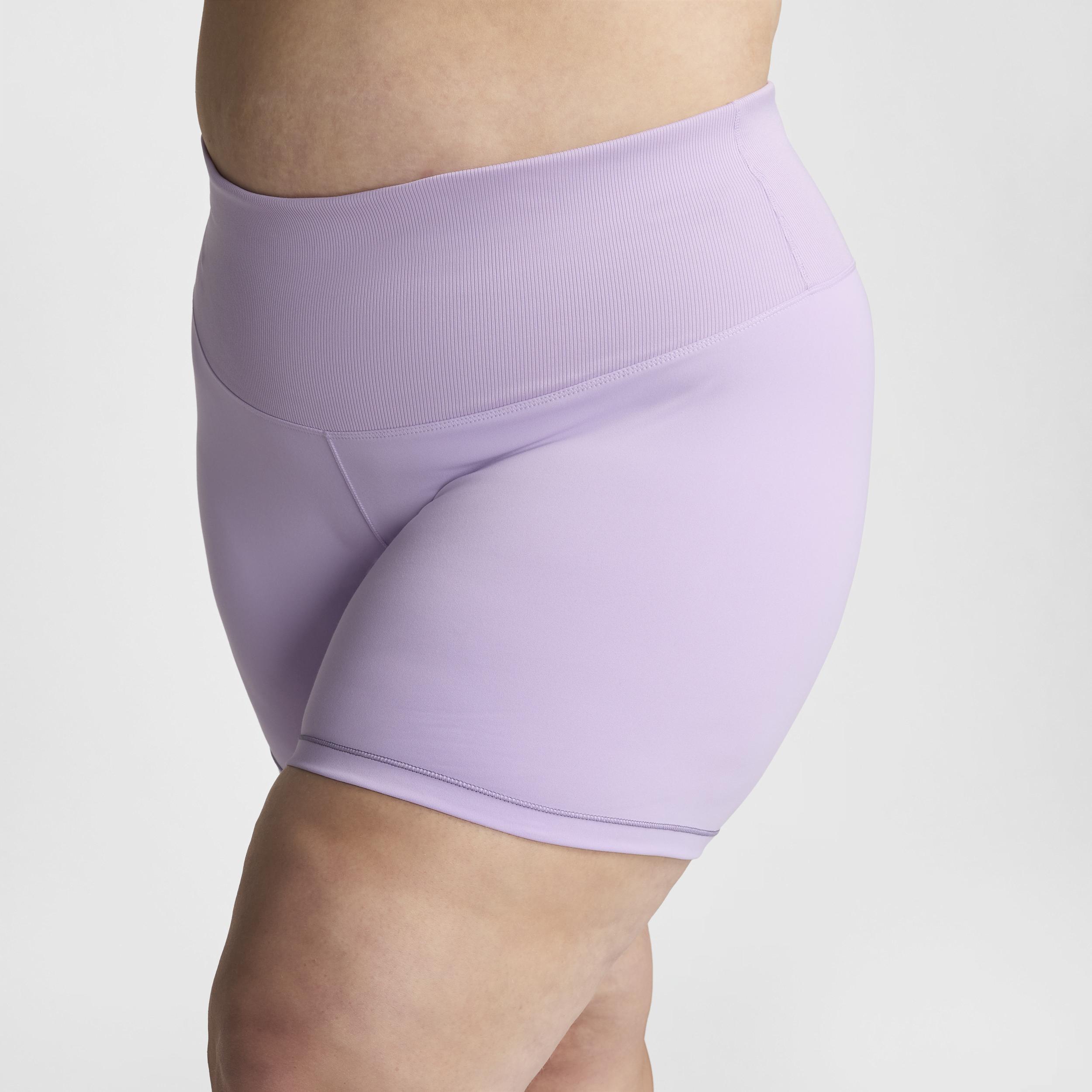 Nike Women's One Rib High-Waisted 5" Biker Shorts (Plus Size) Product Image