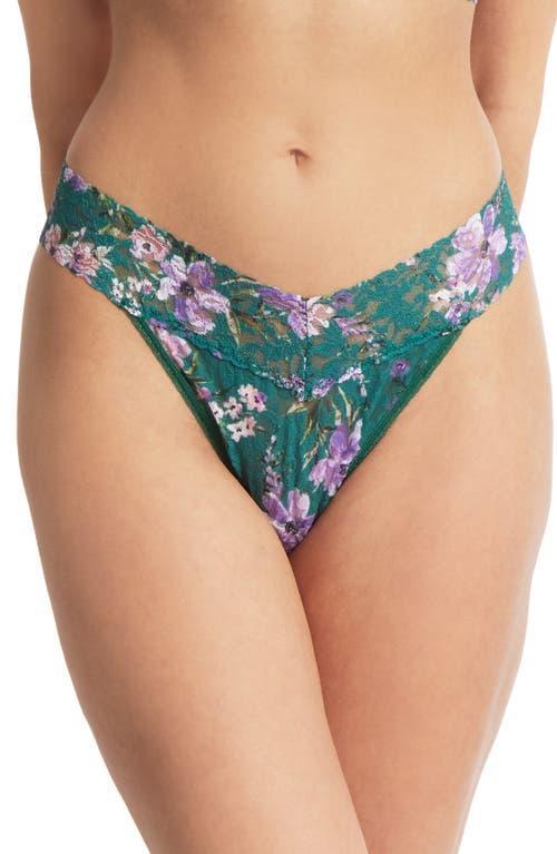 Hanky Panky Print Lace Original Rise Thong Product Image