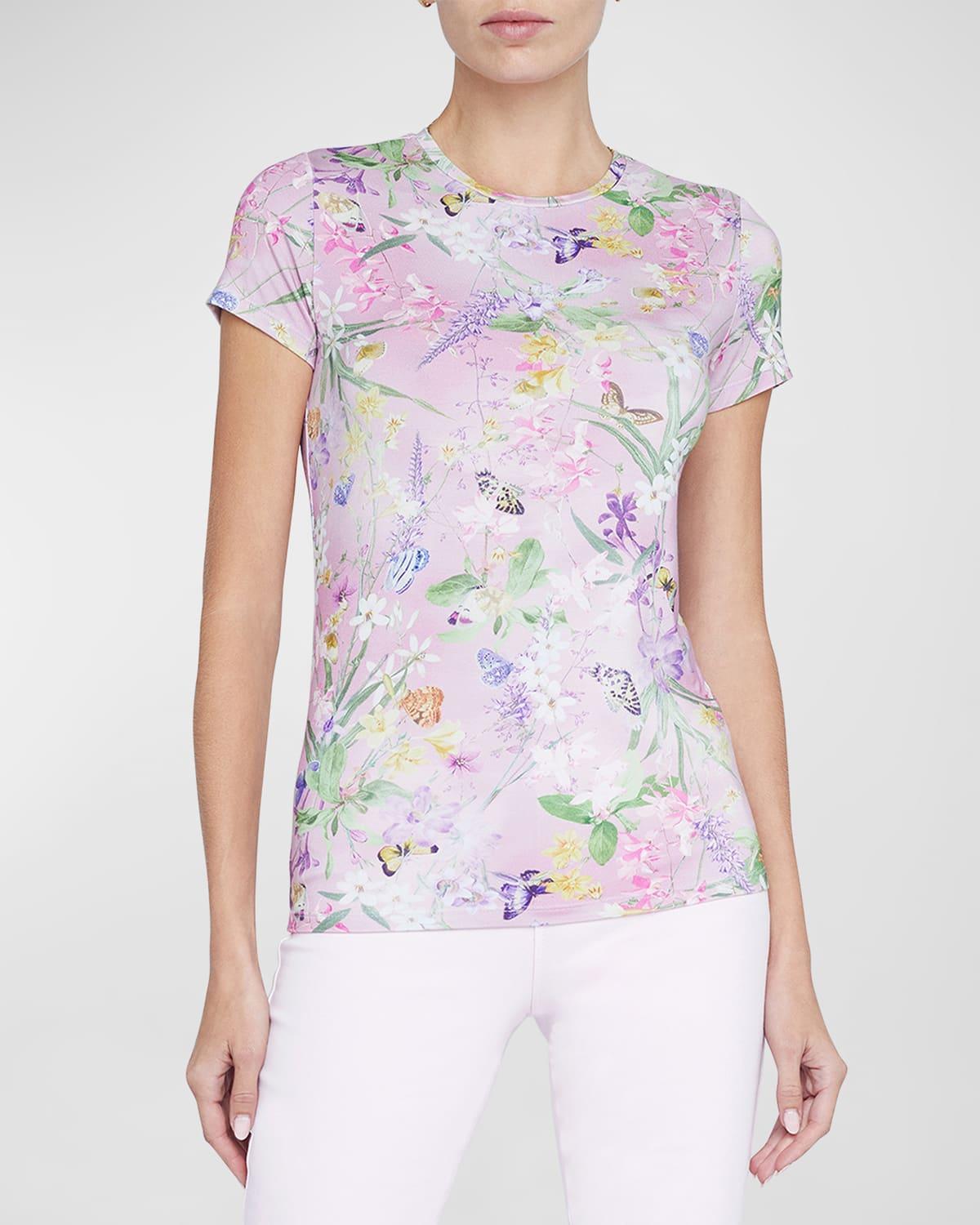 Ressi Short-Sleeve Botanical Butterfly Tee Product Image