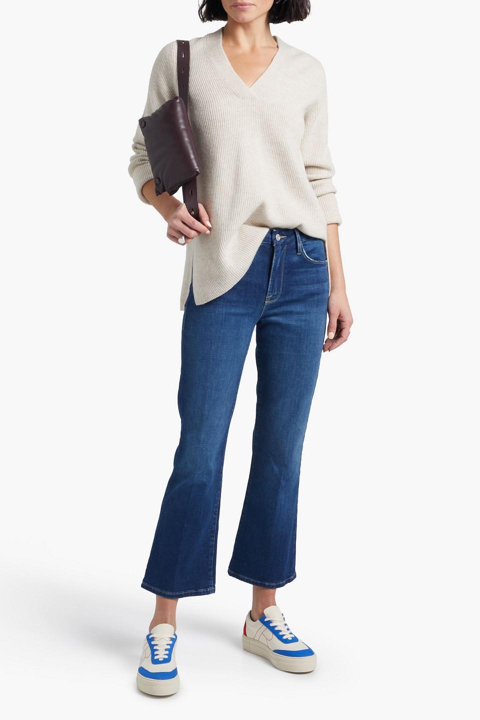 Le Cropped Mini Boot Mid-rise Bootcut Jeans In Lupine Product Image