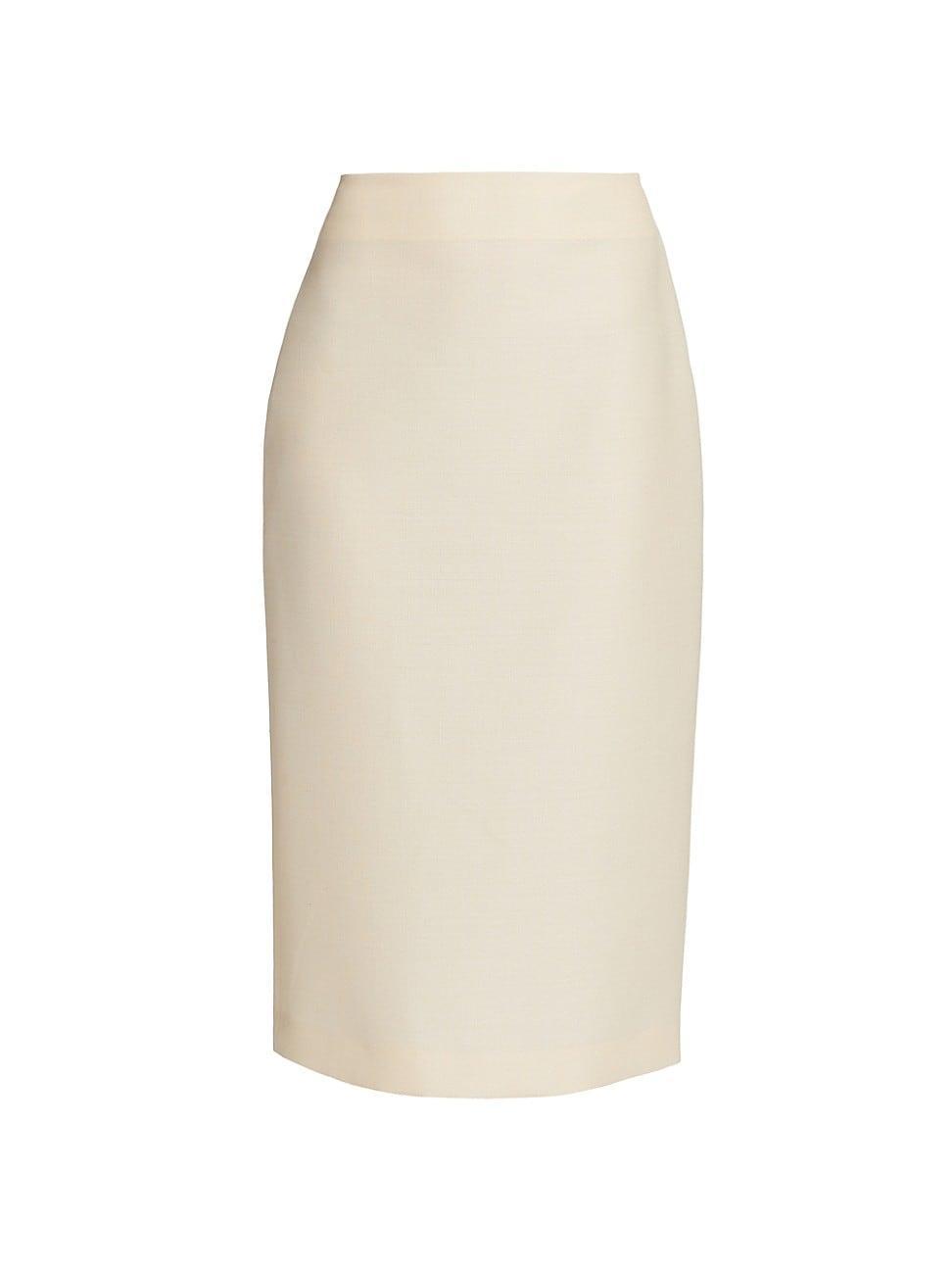 Womens Bartellette Virgin Wool-Blend Midi-Skirt product image