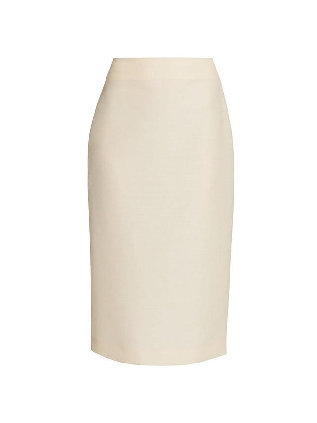 Womens Bartellette Virgin Wool-Blend Midi-Skirt Product Image