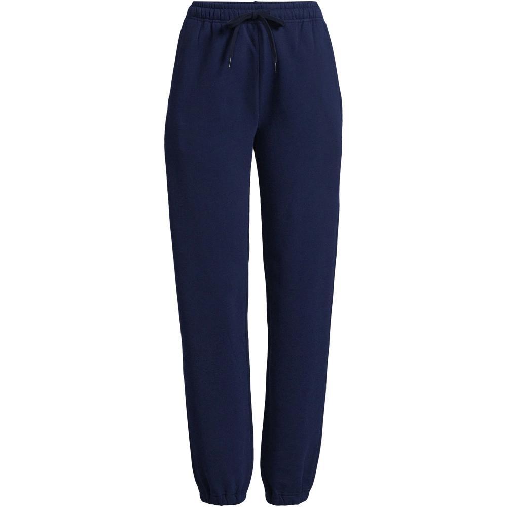 Lands' End Women's Serious Sweats High Rise Jogger Pants - Medium - Deep Sea Navy Product Image