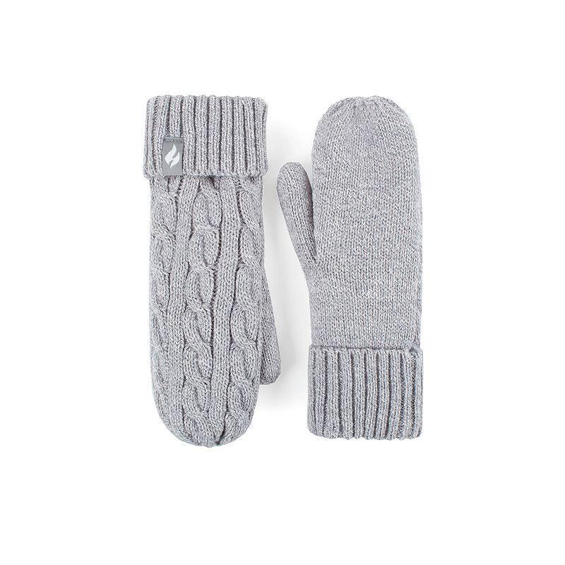 Womens Heat Holders Heatweaver Lined Cable Knit Mittens Product Image