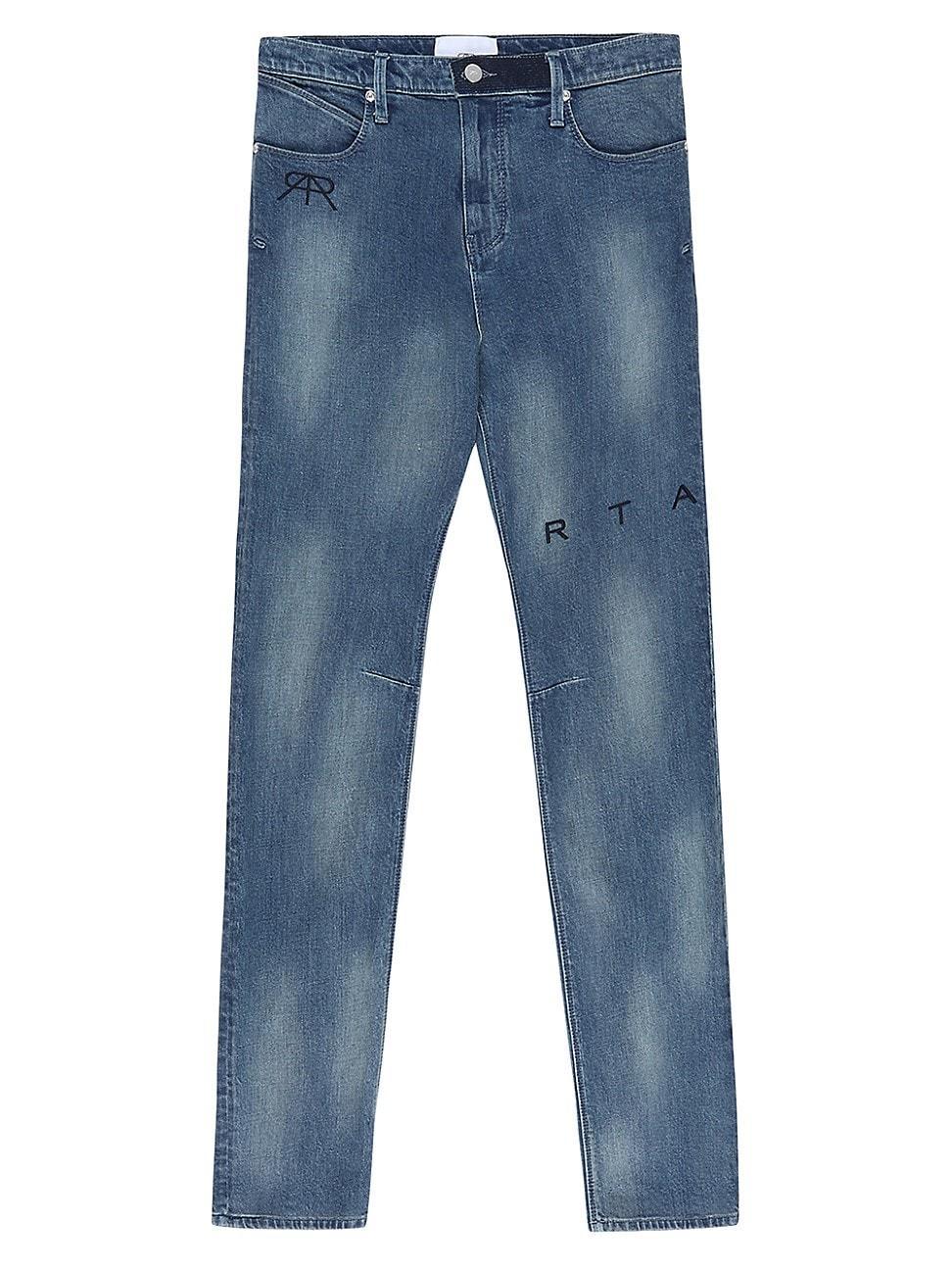 Mens Logo Slim-Fit Jeans Product Image