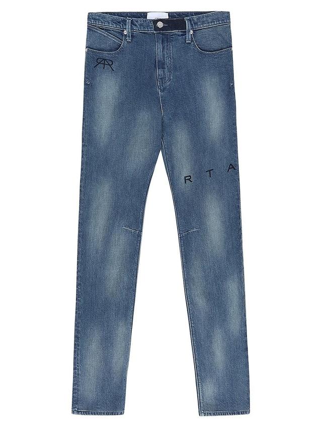 Mens Logo Slim-Fit Jeans Product Image