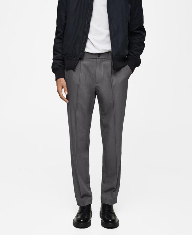 Mango Mens Pleated Flowy Pants Product Image