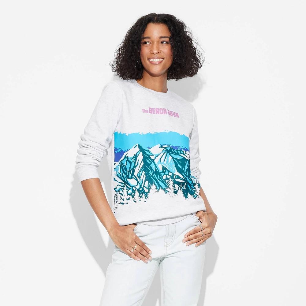 Womens The Beach Boys Mountain Graphic Sweatshirt Product Image