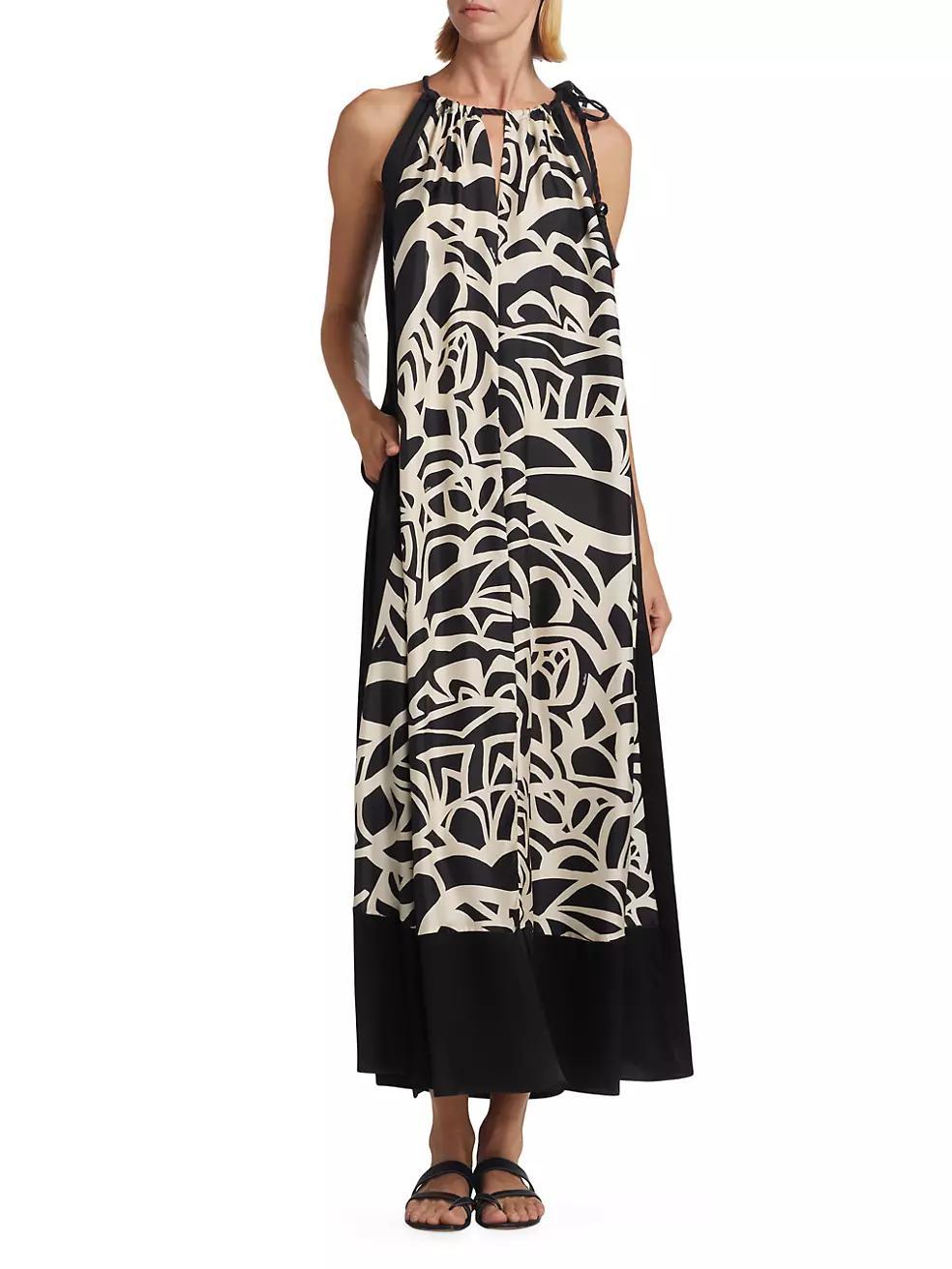 Licenza Printed Silk Tent Dress Product Image