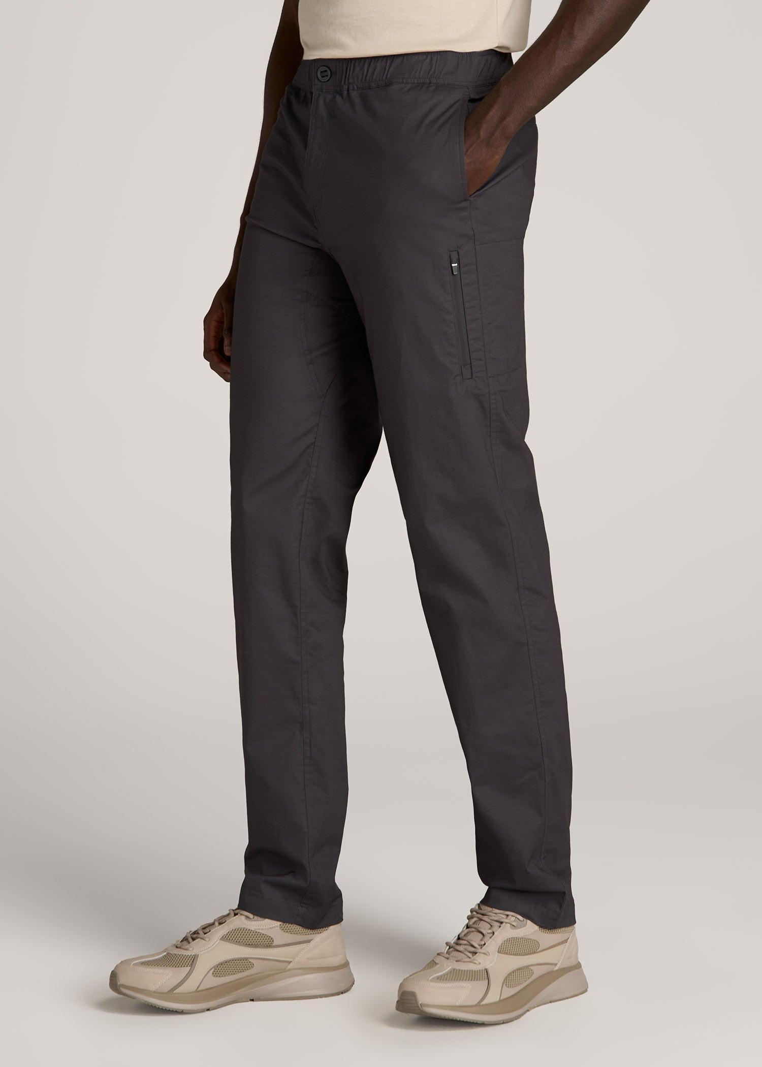 TAPERED-FIT Ripstop Pants for Tall Men in Iron Grey Male Product Image