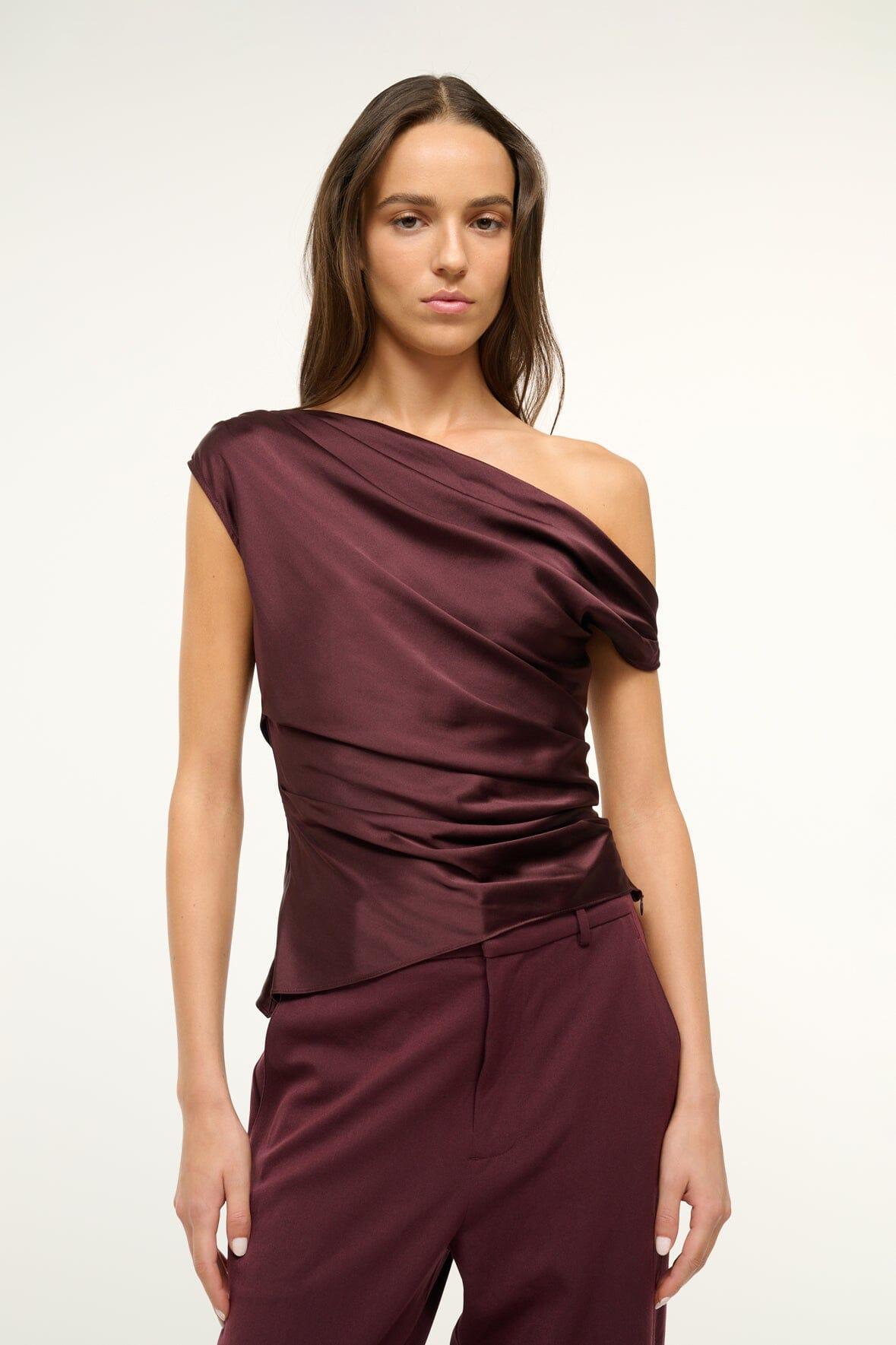 PHARE SILK TOP | MERLOT Product Image