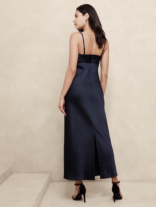 Double-Satin Maxi Dress Product Image