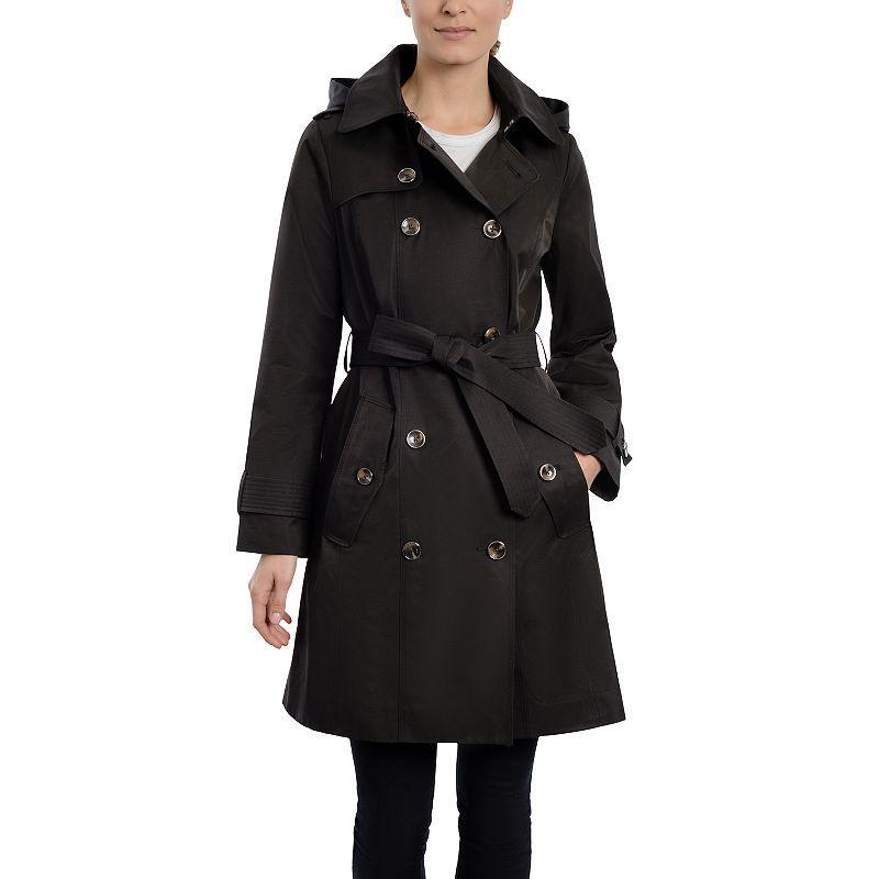 Womens London Fog Double-Breasted Trench Coat product image