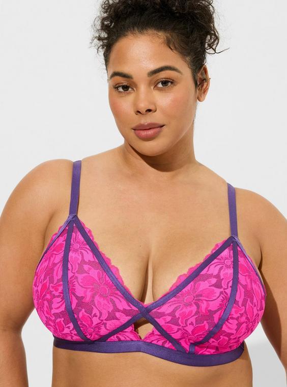 Neon Nights Keyhole Halter Bralette Product Image