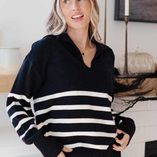 From Here On Out Striped Sweater Product Image