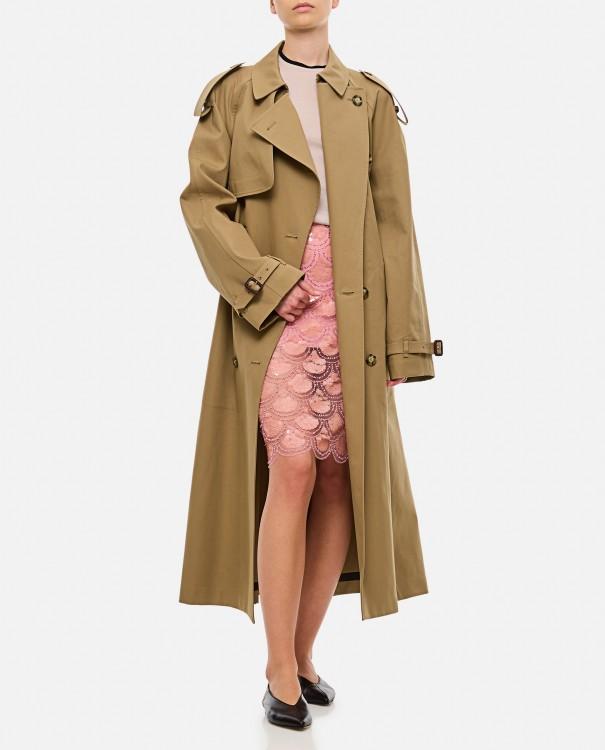 Oversized Cotton Trench In Brown Product Image