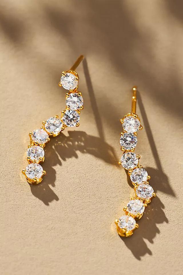 Drippy Crystal Drop Earrings Product Image