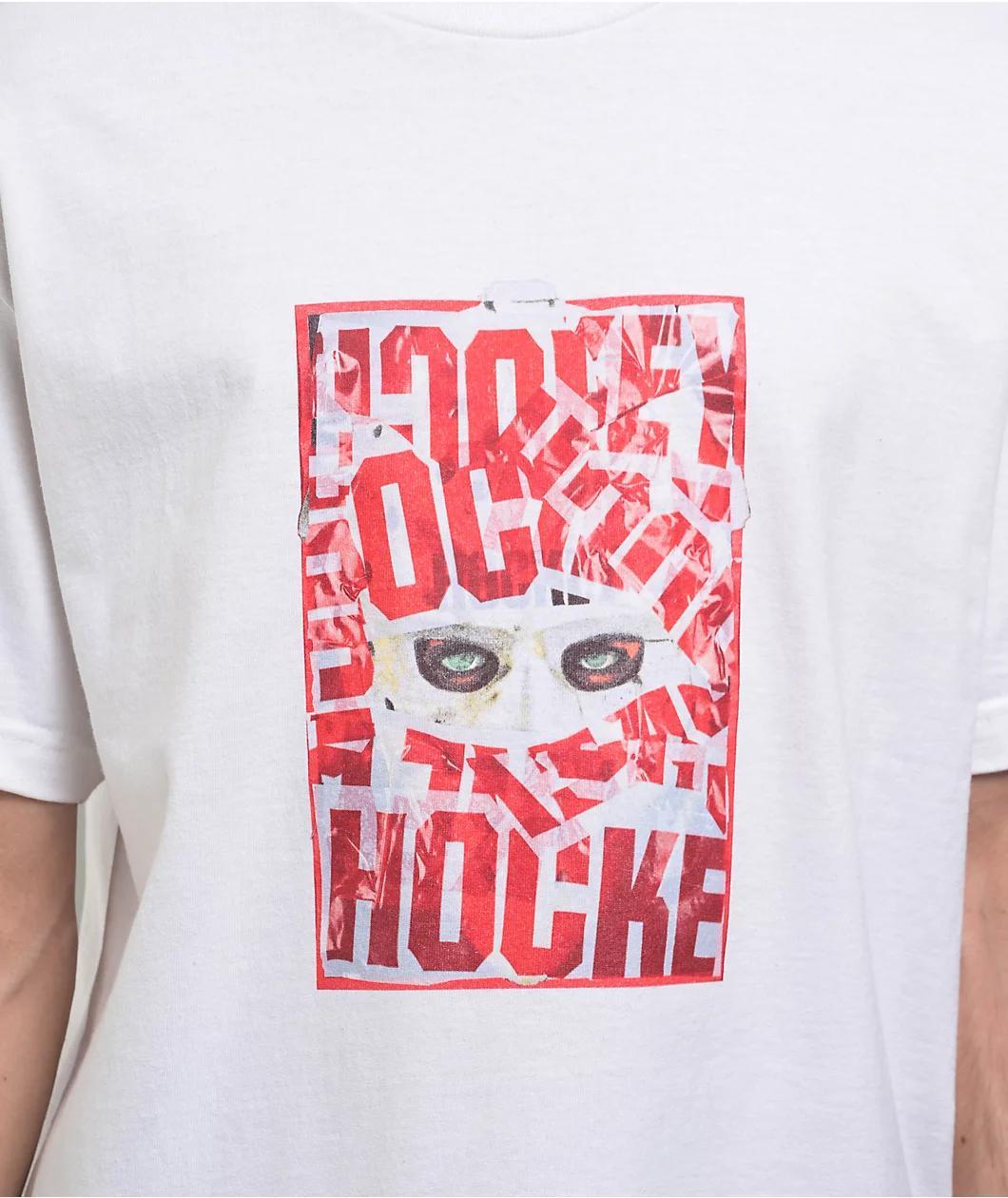 Hockey War All Over White T-Shirt Product Image