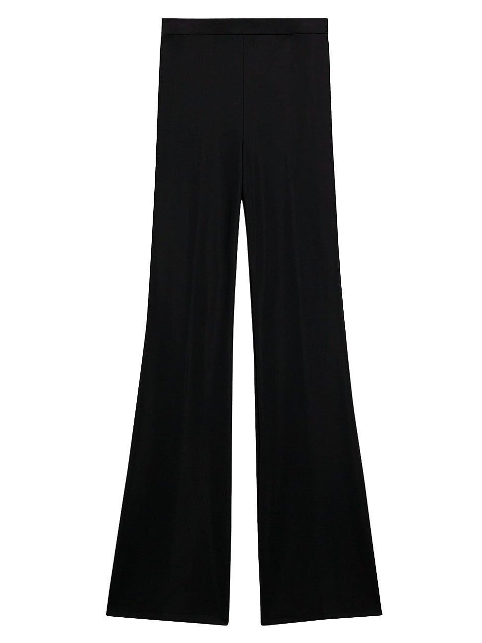 Womens Flare High-Waist Ponte Pants Product Image